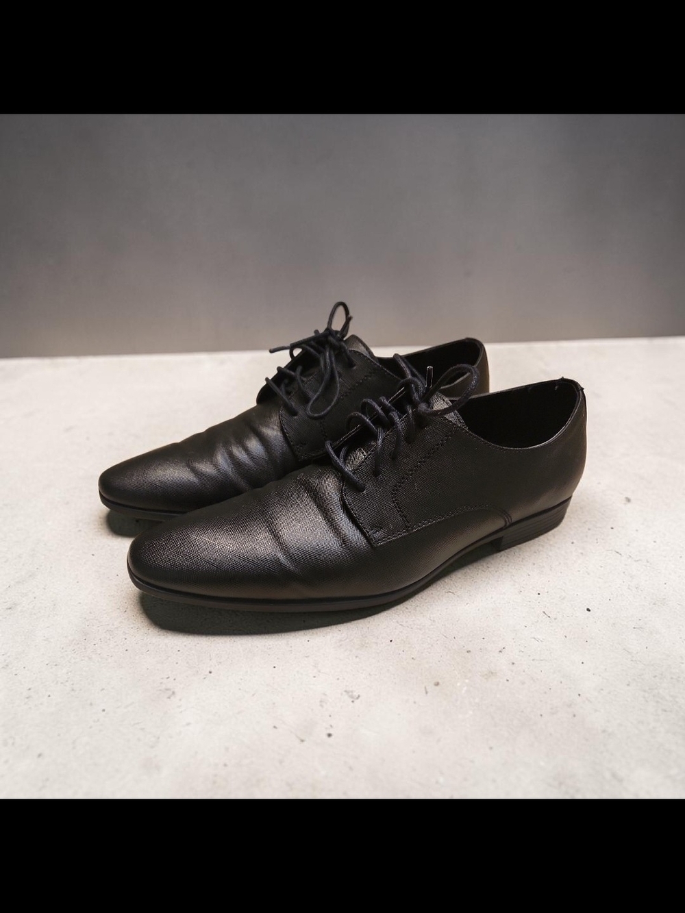 Abound Black Men's Lace-Up Derby Oxfords